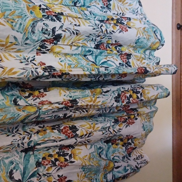 Anthropologie The Peregrine Floral Midi Dress SZ M Button Up Ruffle Sleeve NWOT - Picture 7 of 16